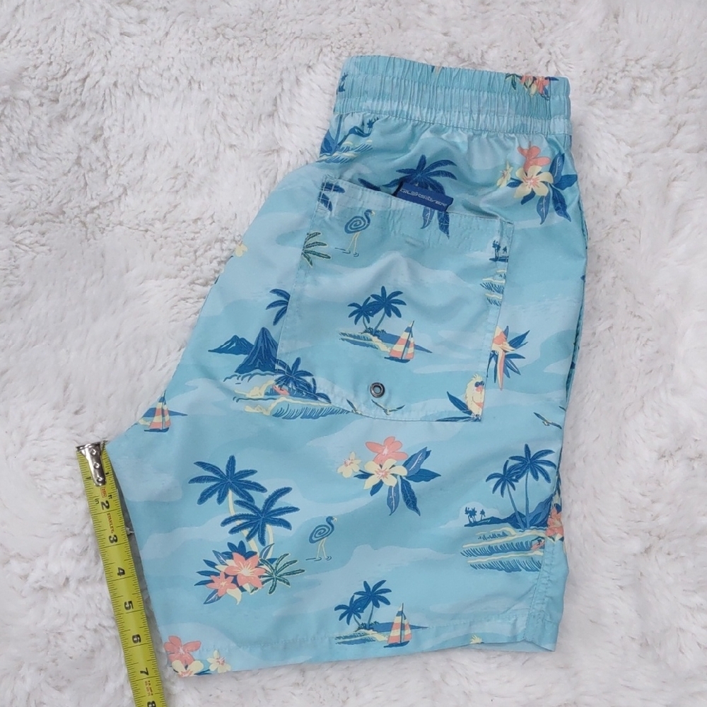 Quiksilver Men's Blue Tropical Print Shorts - Picture 16 of 17